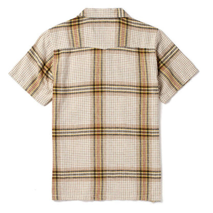 Whippersnapper S/S Shirt White Wash Grid Plaid