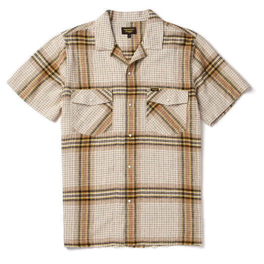 Whippersnapper S/S Shirt White Wash Grid Plaid