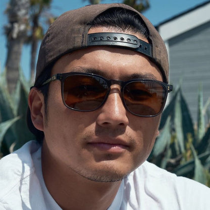 Wiley Sunglasses Slate Crystal/Vibrant Brown Polarised Lenses