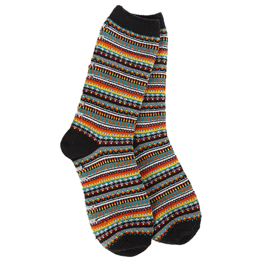 Weekend Boho Crew- Black Stripe