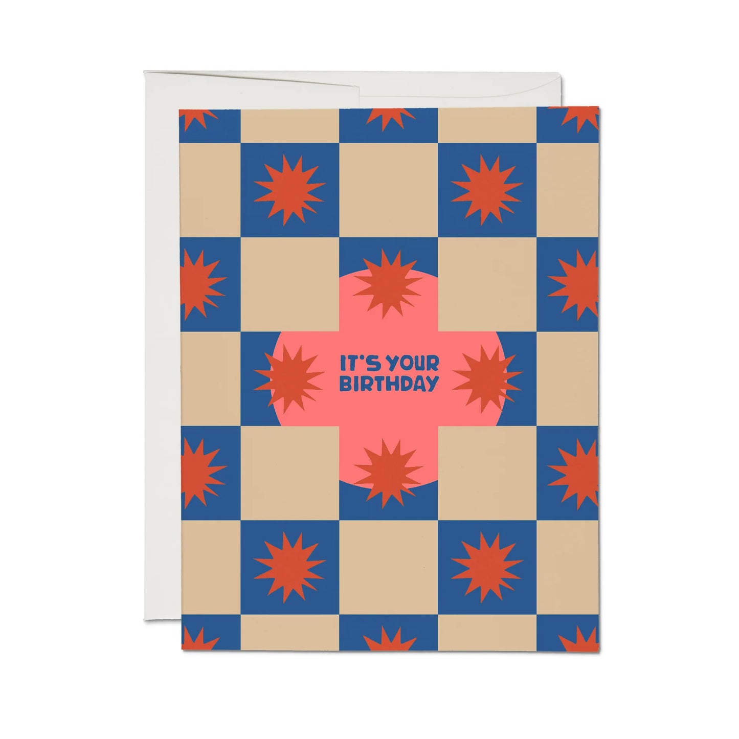 Squares and Bursts Greeting Card