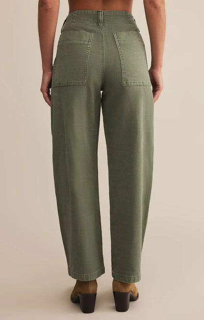 Olive Twill Pants