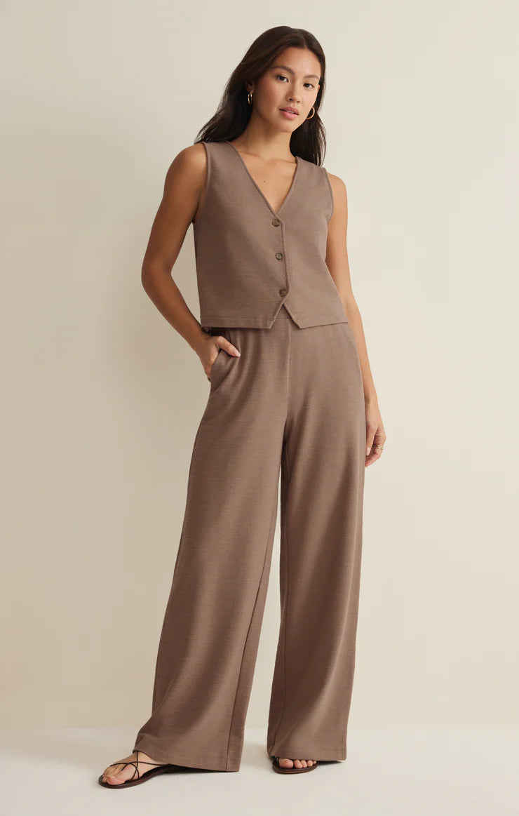 Andre Wide Leg Pant - Milk Shake