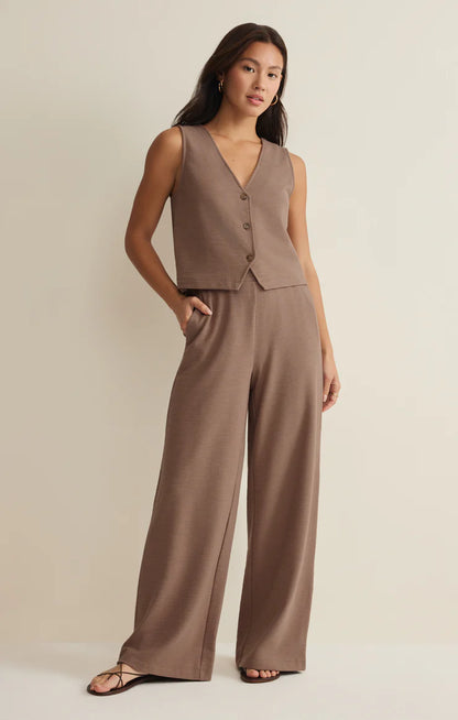 Andre Wide Leg Pant - Milk Shake