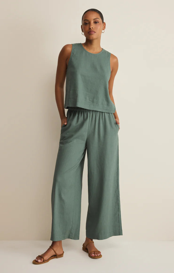Scout Linen Pant - Everglade