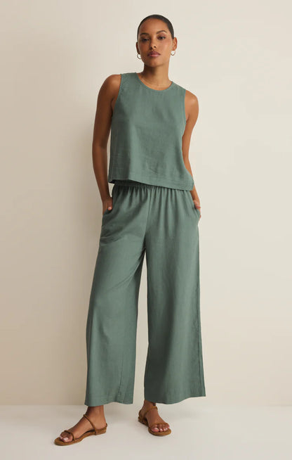 Scout Linen Pant - Everglade