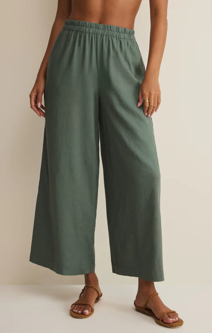 Scout Linen Pant - Everglade