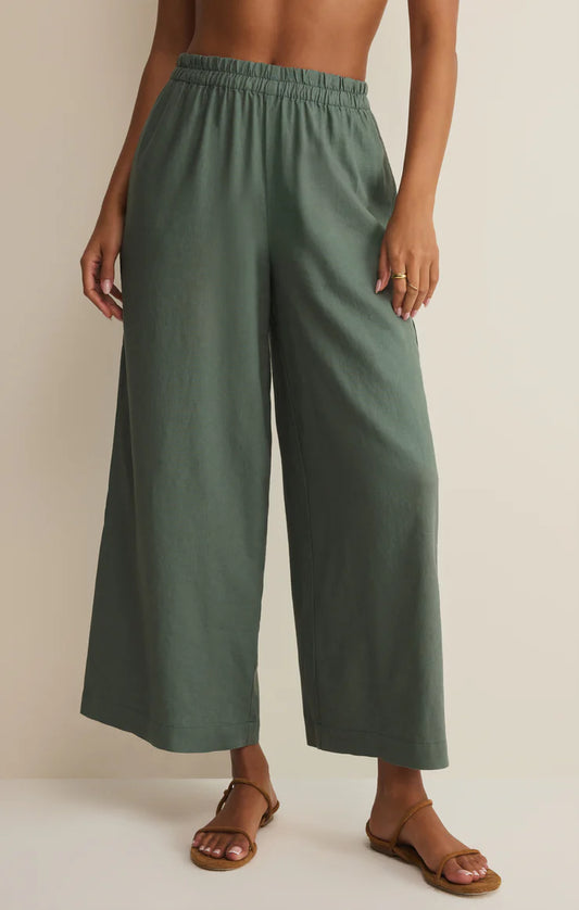 Scout Linen Pant - Everglade