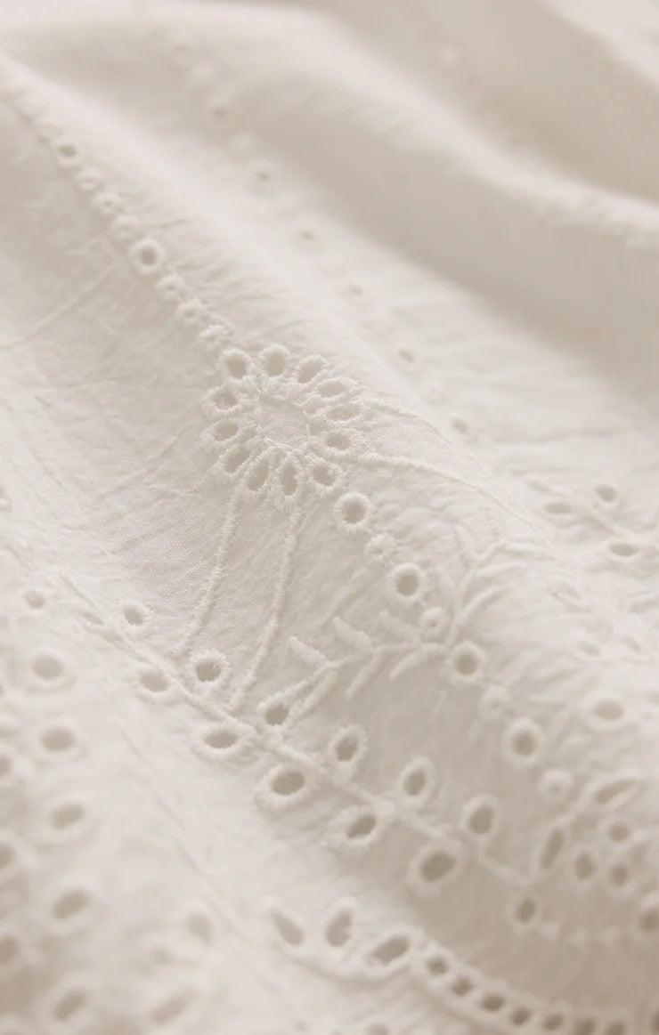 Sea Esta Embroidered Pant - White
