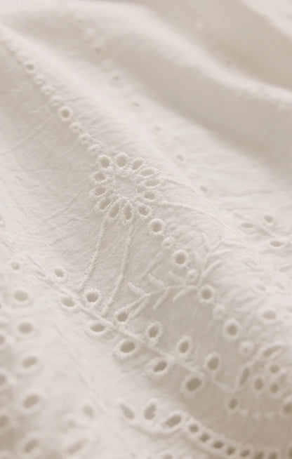 Sea Esta Embroidered Pant - White