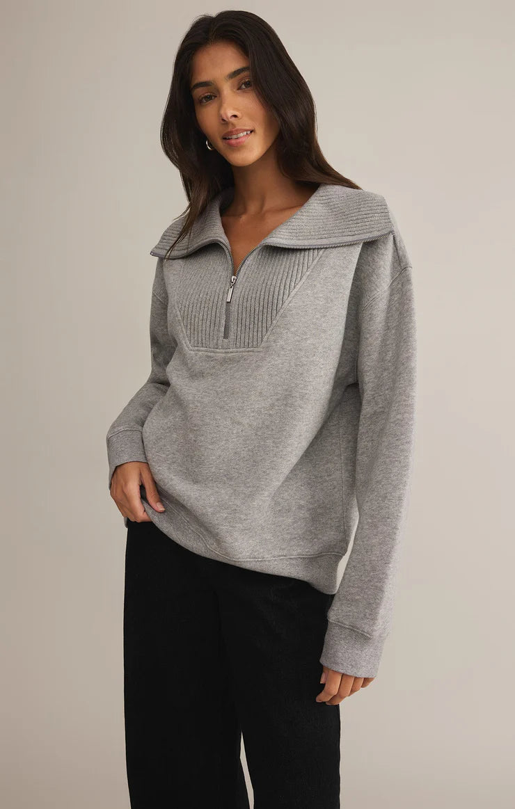 Sonata Fleece Sweatshirt - Heather Grey