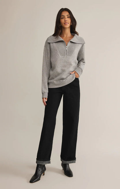 Sonata Fleece Sweatshirt - Heather Grey