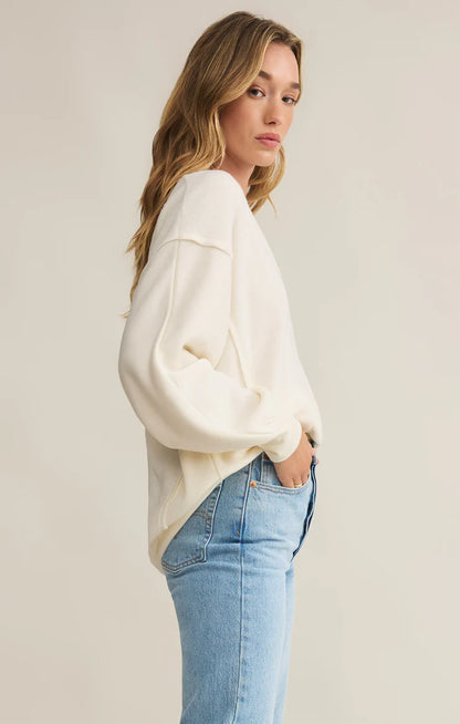 Out of Towner Sweatshirt - Sea Salt