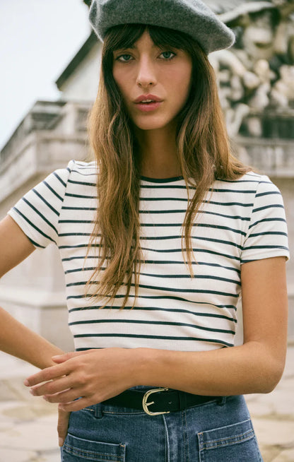 Saxton Striped Tee - Supernova