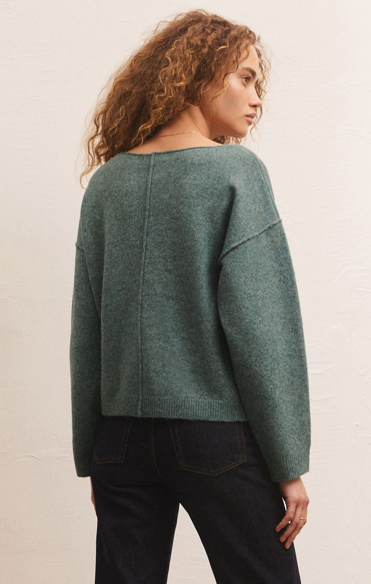 Everyday Pullover Sweater - Calypso Green