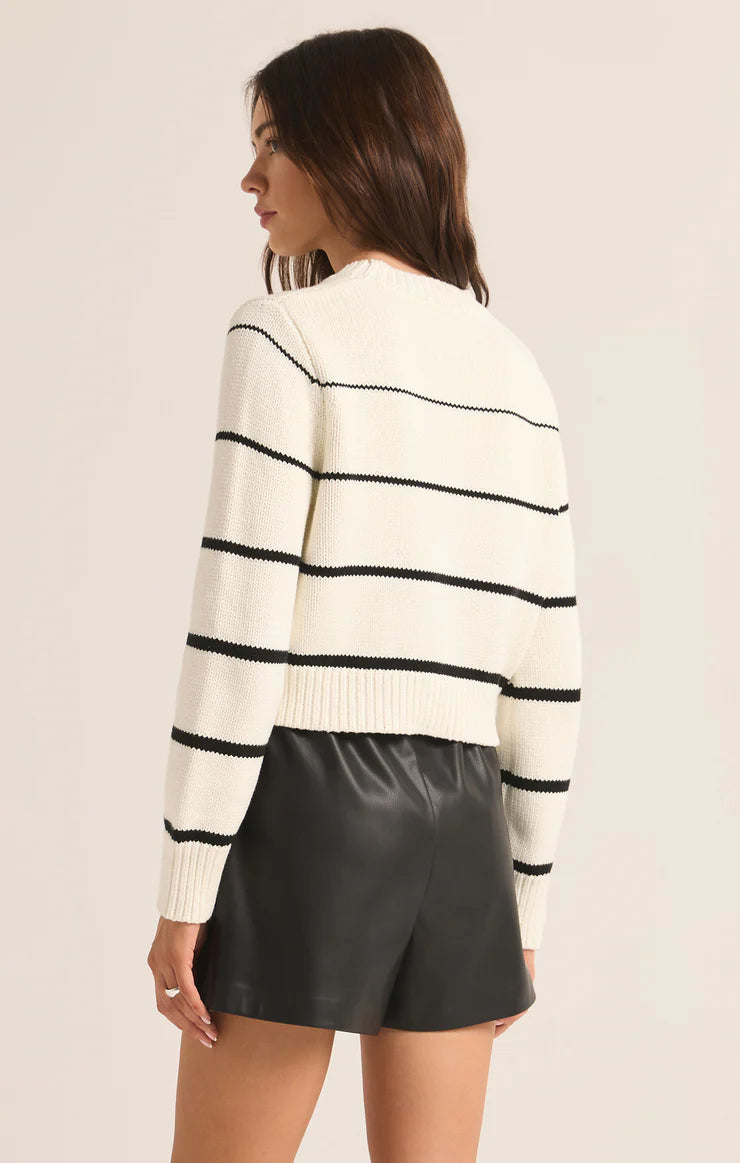 Milan Stripe Sweater - Natural