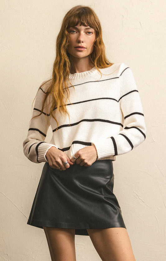 Milan Stripe Sweater - Natural