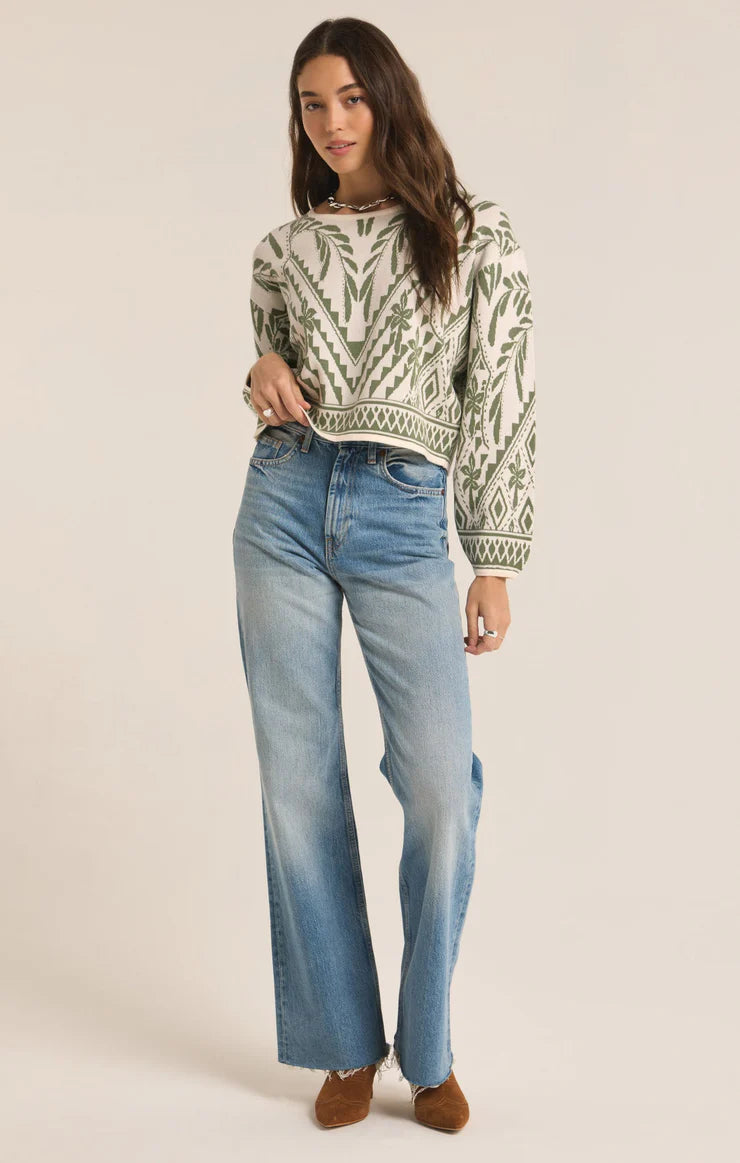 Yeva Sweater - Palm Green