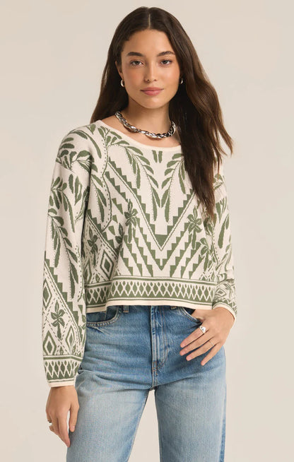 Yeva Sweater - Palm Green