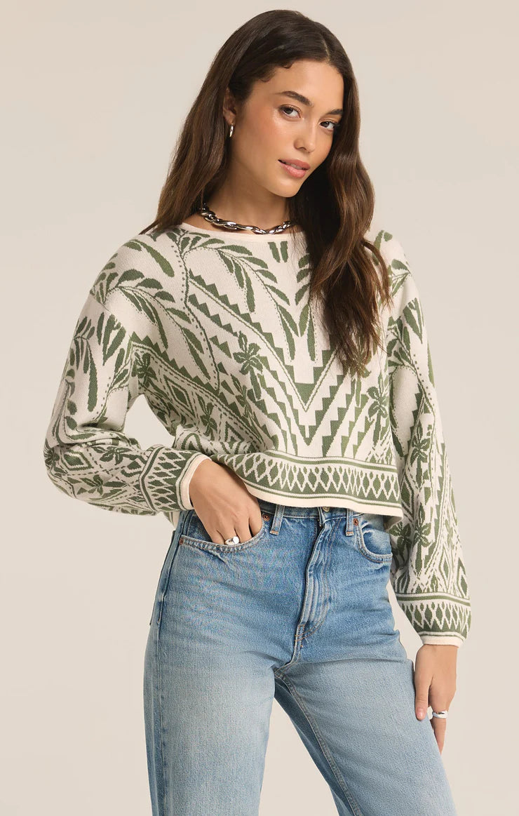 Yeva Sweater - Palm Green