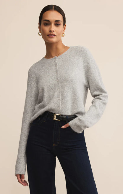 Medina Cardigan - Light Heather Grey