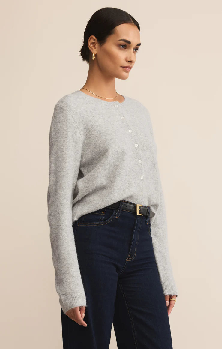 Medina Cardigan - Light Heather Grey