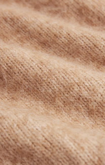 Snowed In Sweater - Heathered Camel