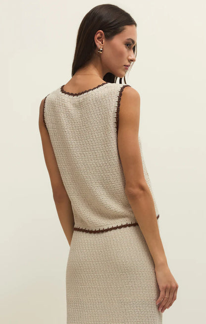 Yessenia Whipstitch Tank - Linen