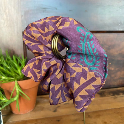 Vintage Silk Scrunchie | Made from Upcycled Silk Scraps