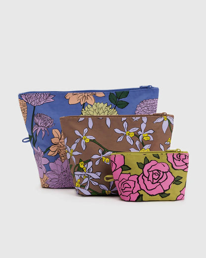 Go Pouch Set - Garden Flowers