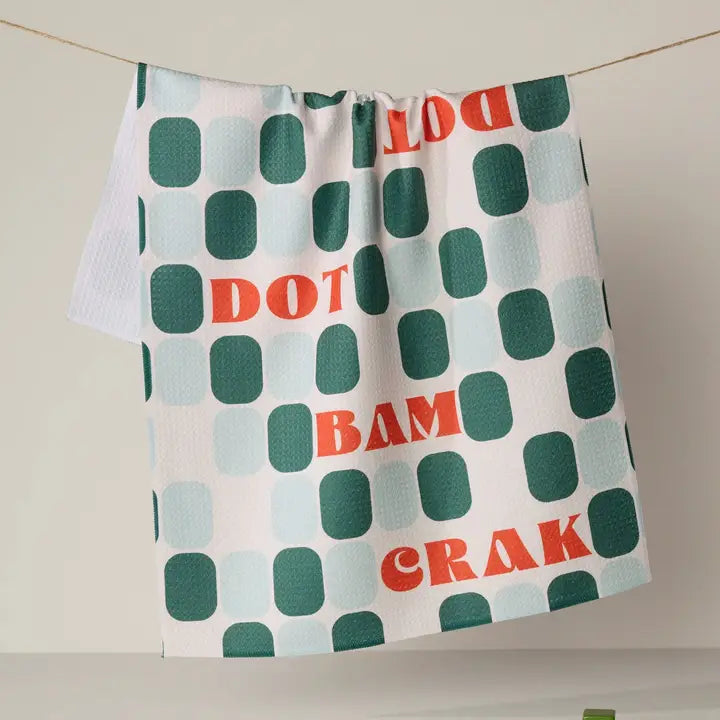 Cypress Tile Talk Tea Towel - Mahjong