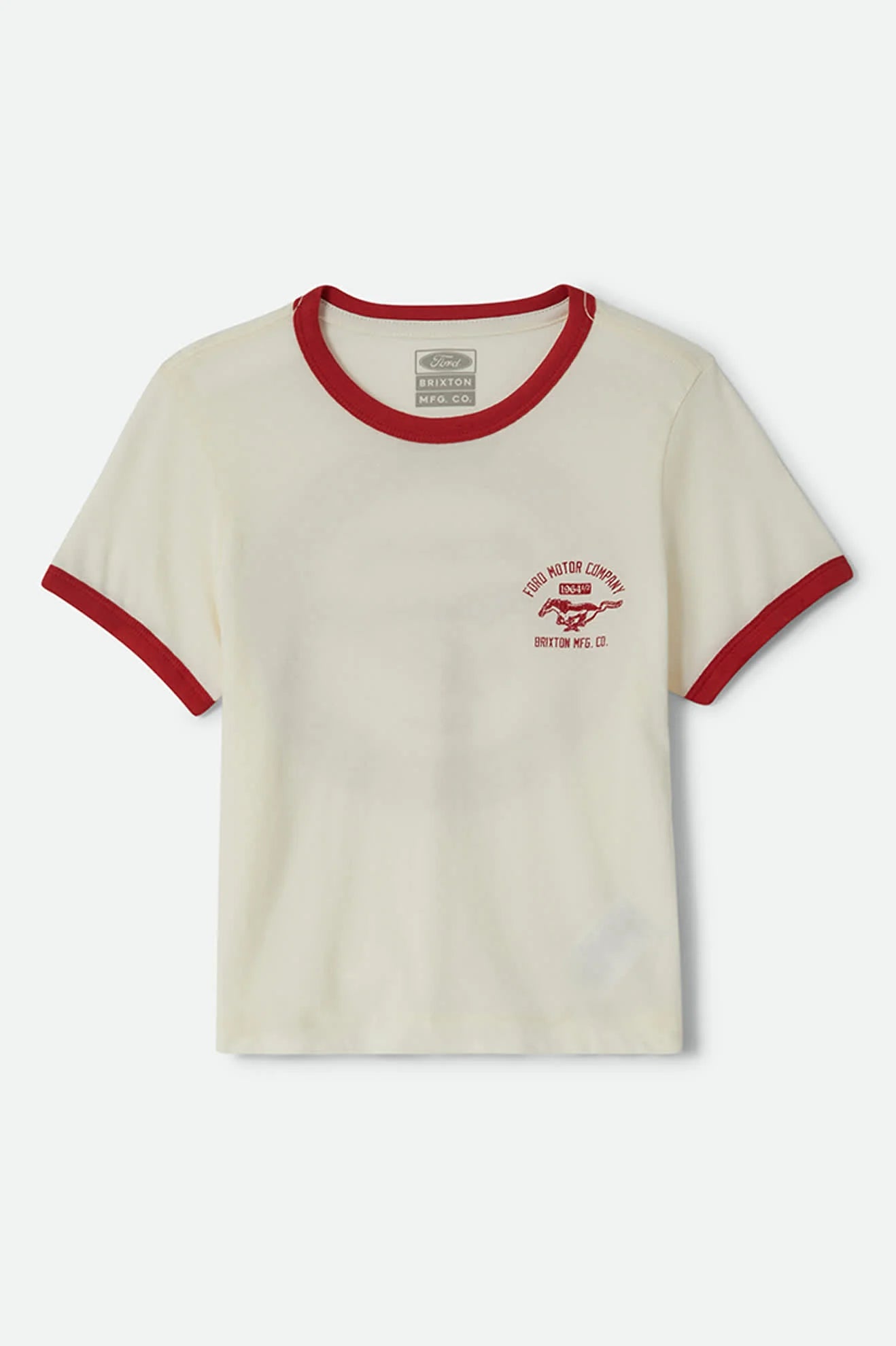 Ford Mustang Baby Ringer Tee - White