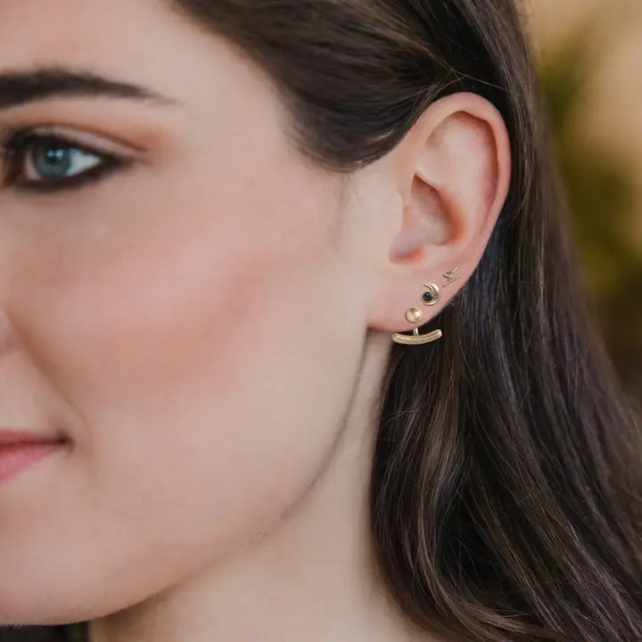 Stud Trio Ear Jacket Set