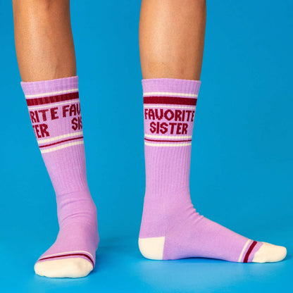 Favorite Sister Gym Crew Socks
