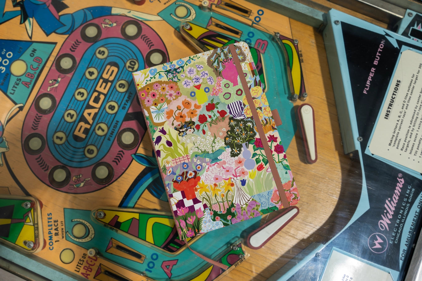 Wild Garden Soft Touch Hardbound Layflat Notebook