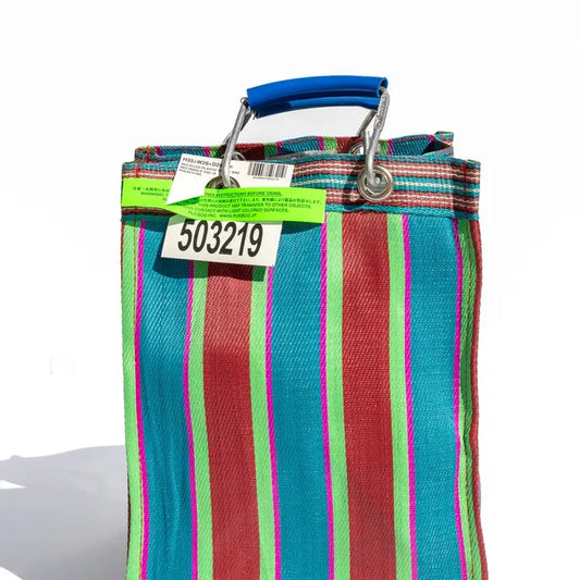 Recycled Plastic Stripe Bag - Rectangle