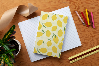 Lemon Grid Classic Layflat Notebook