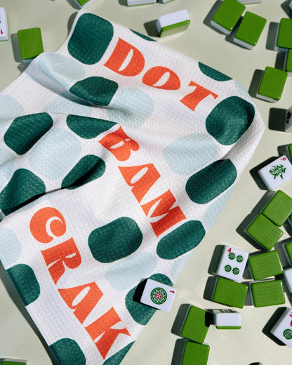 Cypress Tile Talk Tea Towel - Mahjong