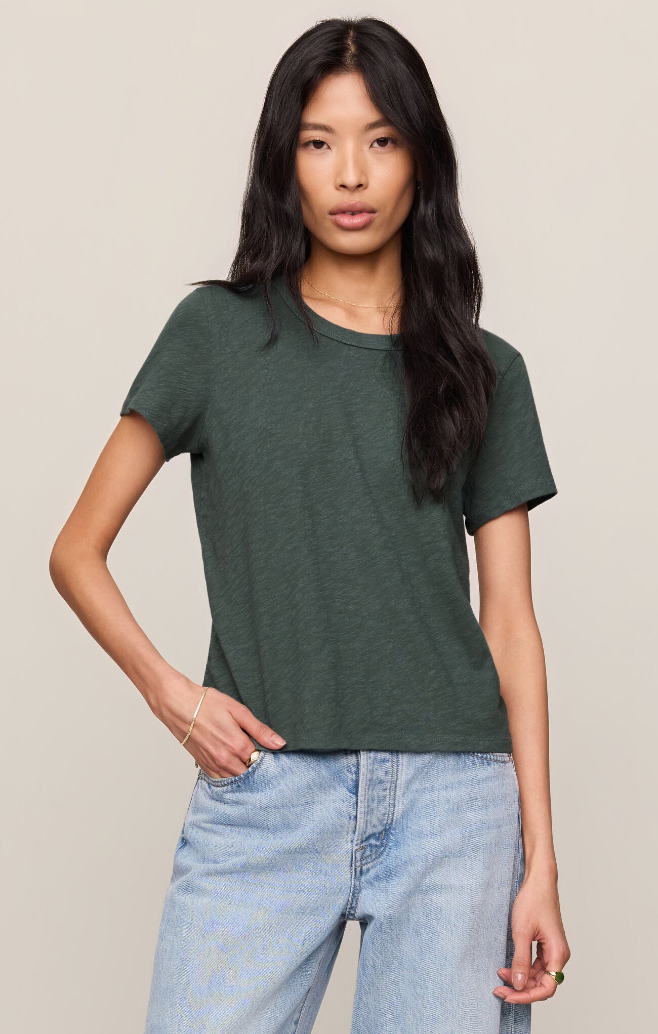 Junie Slub Tee Shirt