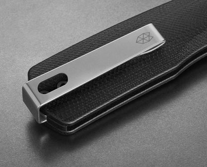 The Carter - Black + Stainless G10 Straight