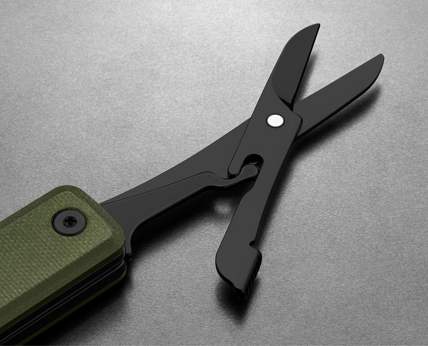 The Ellis Scissors - OD Green/Black - G10 Serrated