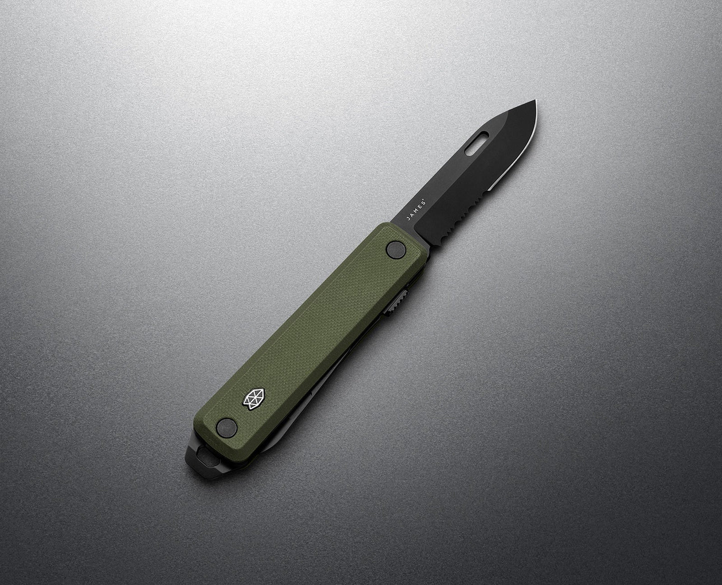 The Ellis Scissors - OD Green/Black - G10 Serrated