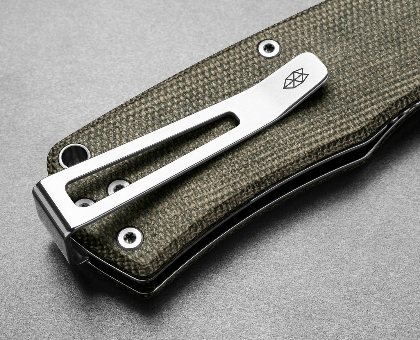 The Folsom - OD Green/Stainless - Micarta Straight