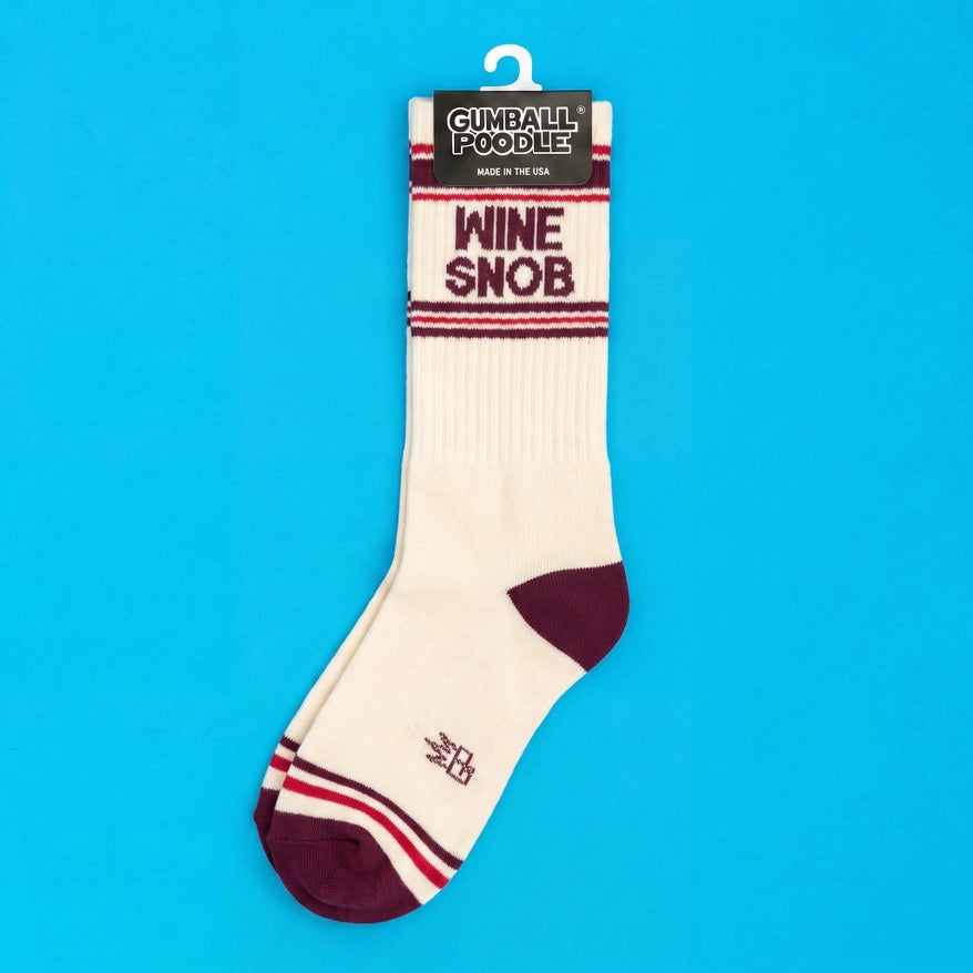 Wine Snob Gym Crew Socks