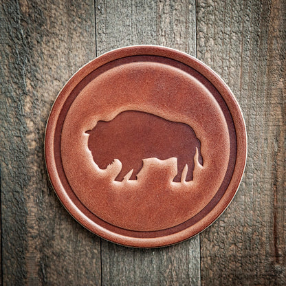 Bison Leather Coaster