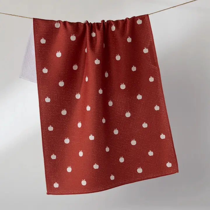 Dotty Apple Tea Towel