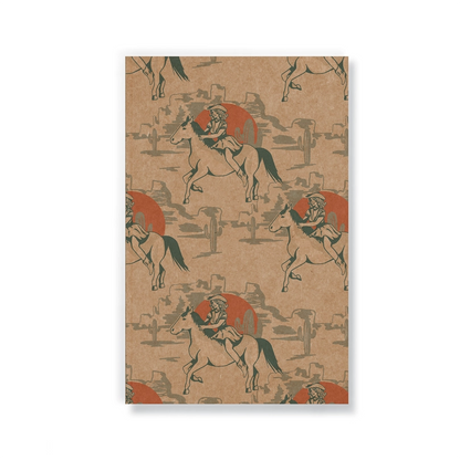 Pretty Cowgirl Kraft Classic Layflat Notebook