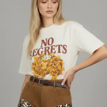 No Regrets Nacho Tee - Cream