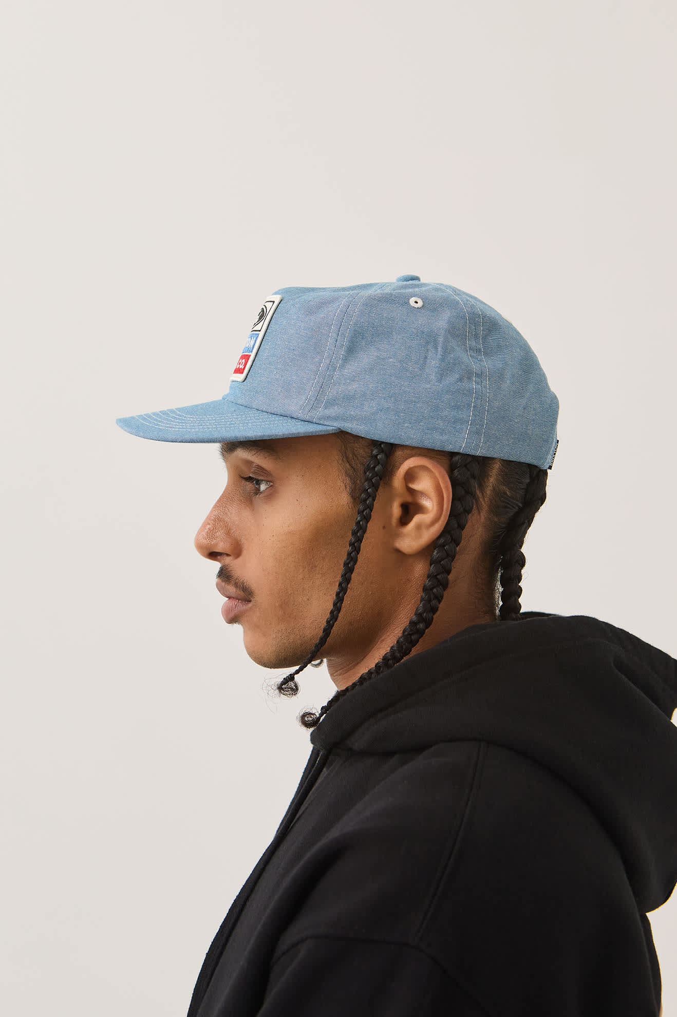 Ford Service Dept Snapback Hat - Blue Chambray