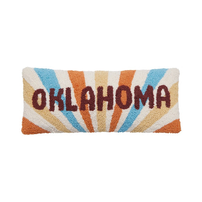 Oklahoma Hook Pillow - Shine